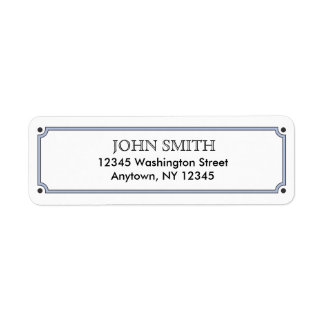 Simple Return Address Label