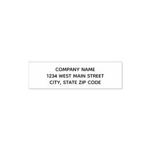 Simple Return Address Label Self-inking Stamp