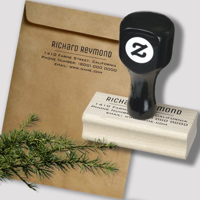 Simple Return Address Rubber Stamp (Creator Uploaded)