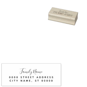 Simple Return Address Rubber Stamp