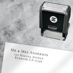 Simple Return Address Self-inking Stamp