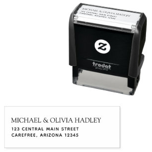 Simple Return Home Address Self-inking Stamp