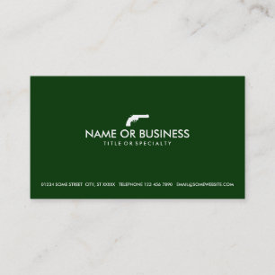 simple revolver business card