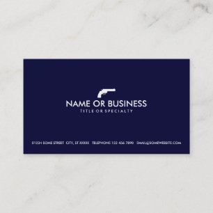 simple revolver business card