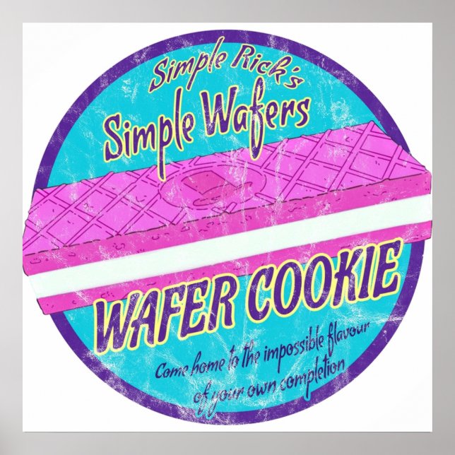 Simple Rick Wafer Cookie Poster (Front)