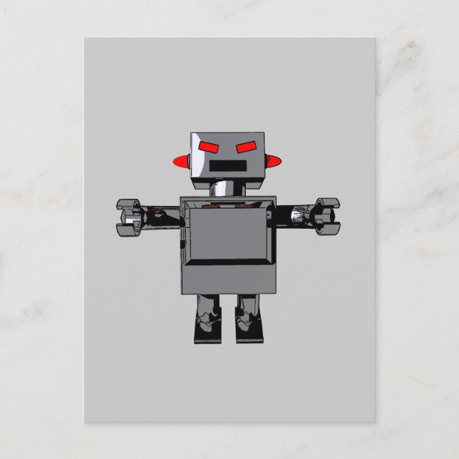 Simple Robot Postcard (Front)