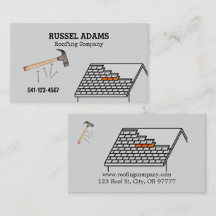 Simple Roofing Business Card