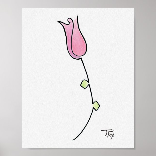 Simple Rose Poster (Front)