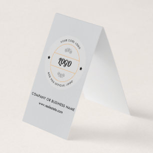 Simple Round Business Logo & Text Company Custom Card
