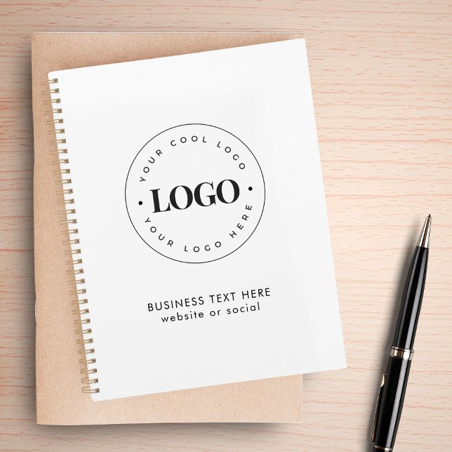 Simple Round Business Logo & Text Company Custom  Planner (Creator Uploaded)