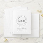 Simple Round Business Logo & Text Company Custom