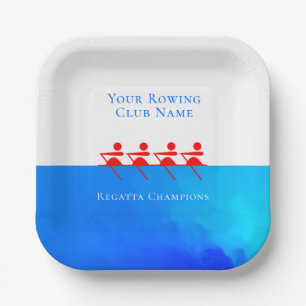 Simple Rowing Club Commemorative Paper Plate