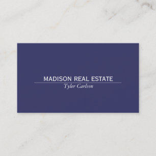 Simple (royal blue) business card
