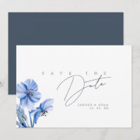 Simple Royal Blue Opulence Floral Wedding