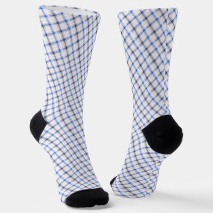 Simple Rustic  Blue Style Chake  Socks