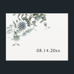 Simple Rustic Blue Thistle Save the Date Announcement Postcard<br><div class="desc">Simple Rustic Blue Thistle Save the Date Announcement Postcard Can be fully customised to suit your needs. © Gorjo Designs. Made for you via the Zazzle platform. // Looking for matching items? Other stationery from the set available in the ‘collections’ section of my store. // Need help customising your design?...</div>