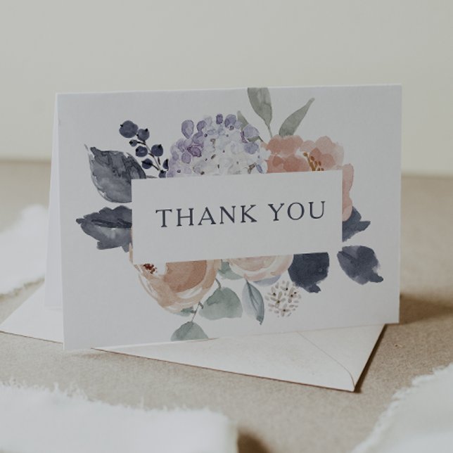 Simple Rustic Floral Thank You Card (Creator Uploaded)