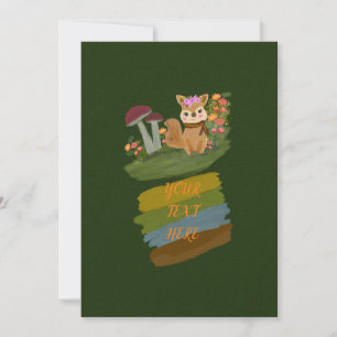 SIMPLE RUSTIC FOREST ANIMAL THEME SAVE THE DATE
