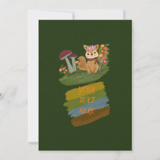 SIMPLE RUSTIC FOREST ANIMAL THEME  SAVE THE DATE