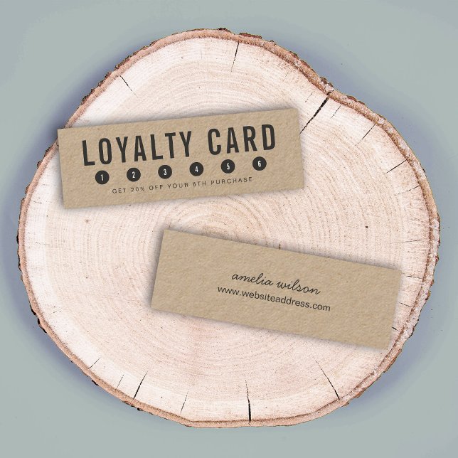 Simple Rustic Kraft Loyalty Card (Creator Uploaded)