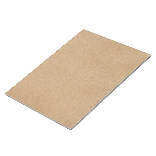 Simple Rustic Kraft Paper Style Notepad (Angled)