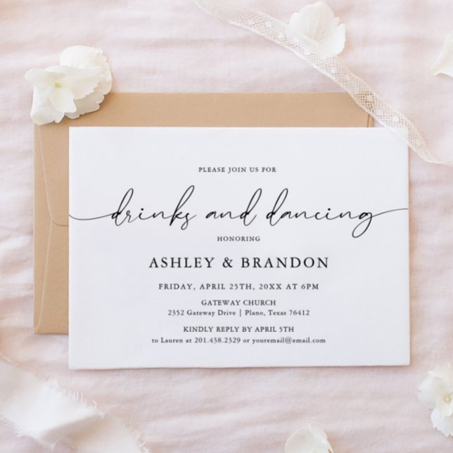 Simple Rustic Wedding Rehearsal Dinner Invitation (Creator Uploaded)