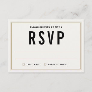 Simple Rustic Wedding RSVP Response Card - Floral