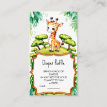 Simple Safari Giraffe Baby Shower
