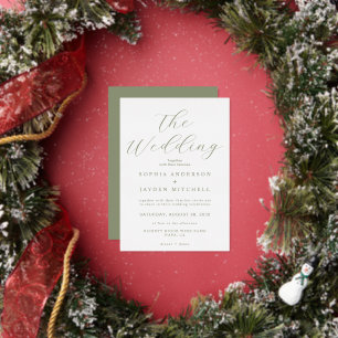 Simple Sage Green and White Wedding Aesthetic