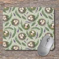 Simple Sage Green Easter Eggs Lavender Nest