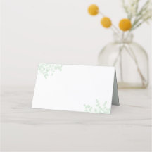 Simple Sage Green Eucalyptus Place Cards 