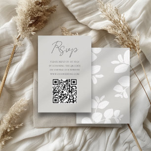Simple Sage Green Eucalyptus Wedding RSVP Card