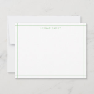 Simple Sage Green Geometric Modern Professional Card
