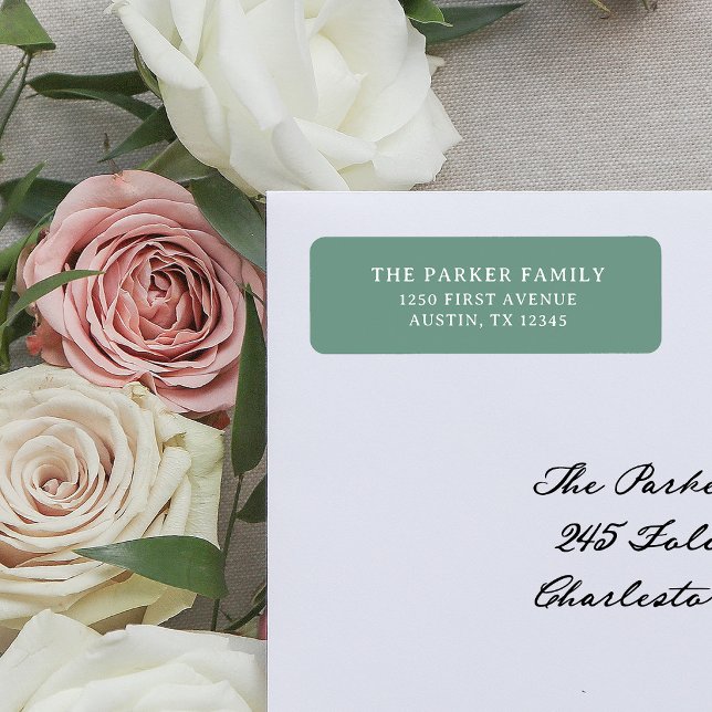 Simple Sage Green | Return Address (Creator Uploaded)