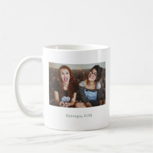 Simple Sage Minimalist Photo Text Keepsake Coffee Mug