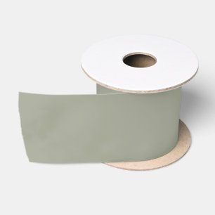 Simple Sage Solid Green Colour Wrapping Paper Satin Ribbon
