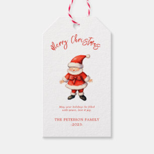 Simple Santa Clause Christmas  Gift Tags