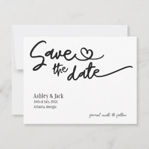 Simple Save the Date Card