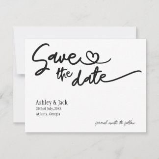 Simple Save the Date Card