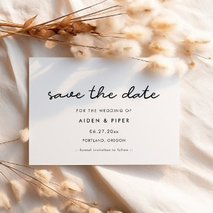 Simple Save the date invitation