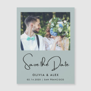 Simple Save The Date  Magnetic Invitation