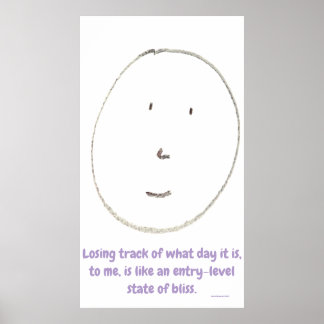 "Simple Says-#4", funny, quote, humor Poster