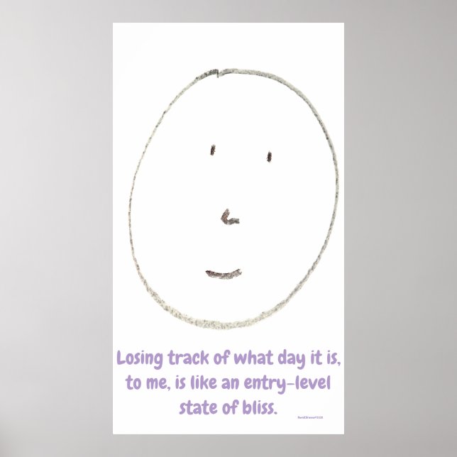 "Simple Says-#4", funny, quote, humor Poster (Front)