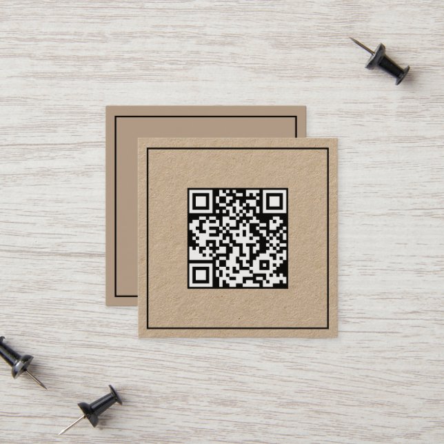 Simple Scan Code QR Calling Card (Front/Back In Situ)