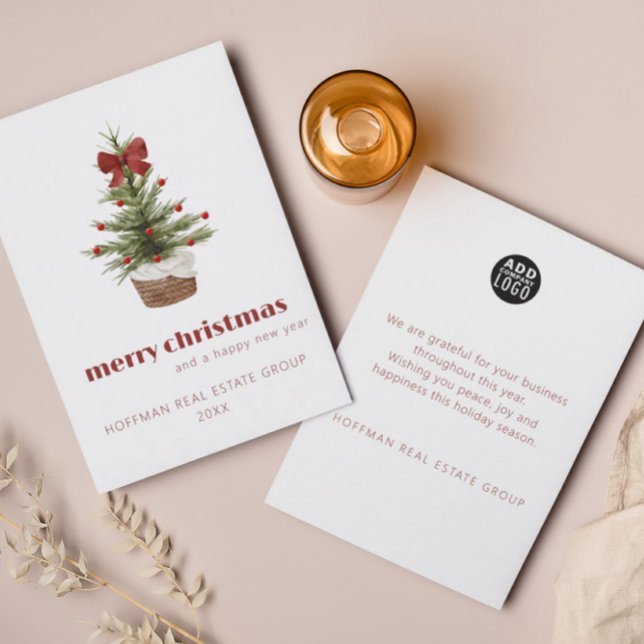 Simple Scandinavian Corporate Christmas Card (Creator Uploaded)