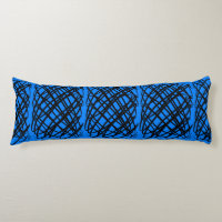 Simple Scribble | Black | Centre Tiled | Blue |