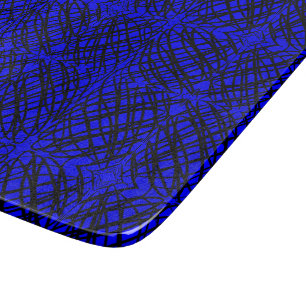 Simple Scribble   Mirror Tiling   Blue   Cutting Board