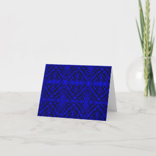 Simple Scribble Mirror Tiling Blue Note Card