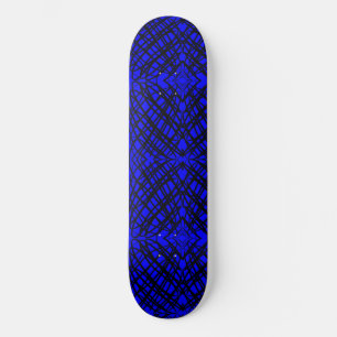 Simple Scribble   Mirror Tiling   Blue   Skateboard