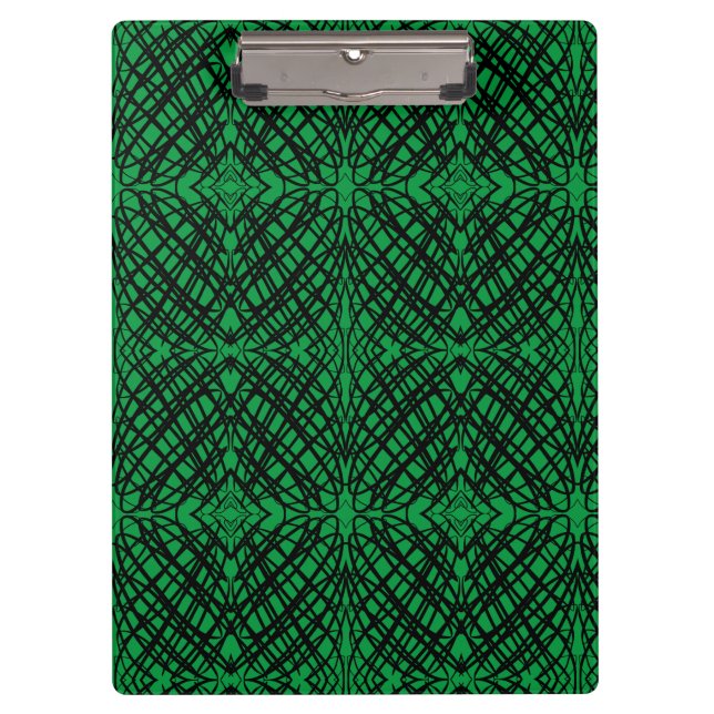 Simple Scribble | Mirror Tiling | Green | Clipboard (Front)
